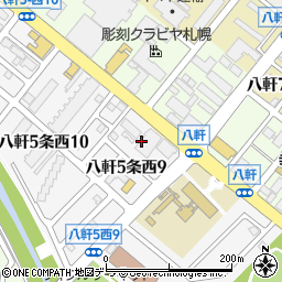 ａｕショップ　札幌八軒周辺の地図