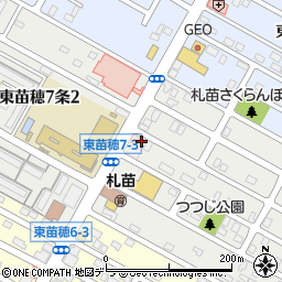 北海道新聞　高桑販売所周辺の地図