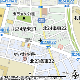 北海道札幌市東区北２４条東21丁目6周辺の地図