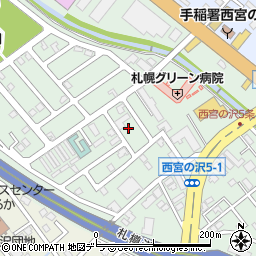 北海道札幌市手稲区西宮の沢５条1丁目21周辺の地図