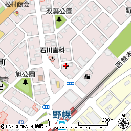 北海道江別市野幌町34-6周辺の地図
