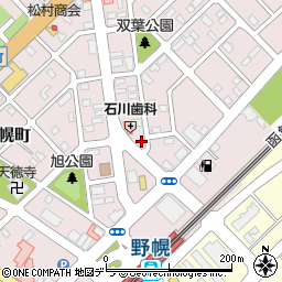 北海道江別市野幌町30-17周辺の地図