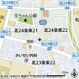 北海道札幌市東区北２４条東21丁目6-11周辺の地図