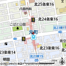 元町駅周辺の地図