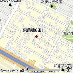 北海道札幌市東区東苗穂６条周辺の地図