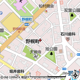 北海道江別市野幌町45-25周辺の地図