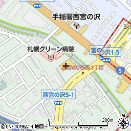 ハードオフ札幌　西宮の沢店周辺の地図