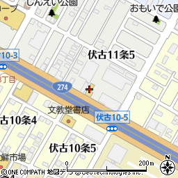 北海道三菱東店周辺の地図