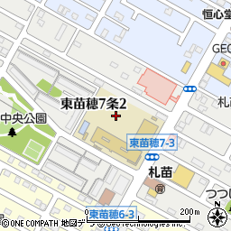 北海道札幌市東区東苗穂７条周辺の地図