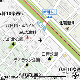 北海道札幌市西区八軒１０条西周辺の地図