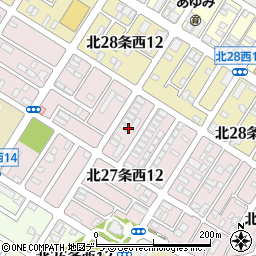 北海道札幌市北区北２７条西12丁目5周辺の地図