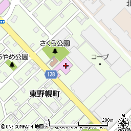 江別市東野幌体育館（サンワークえべつ）周辺の地図