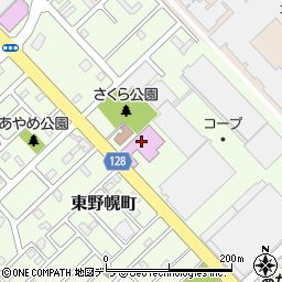 江別市役所教育部　東野幌体育館周辺の地図