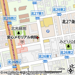 日産プリンス札幌北支店周辺の地図