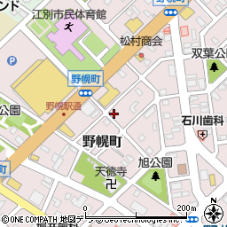 北海道江別市野幌町42-9周辺の地図