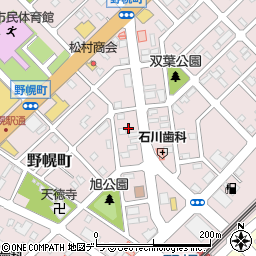北海道江別市野幌町38-17周辺の地図