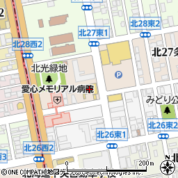 日産プリンス札幌北支店周辺の地図