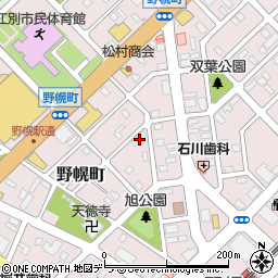 北海道江別市野幌町43-9周辺の地図