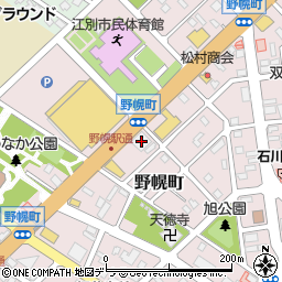 北洋銀行野幌中央支店周辺の地図