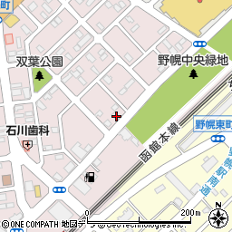 北海道江別市野幌町22-16周辺の地図