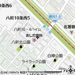 北海道札幌市西区八軒１０条西4丁目5周辺の地図