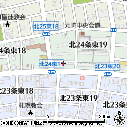 札幌元町郵政宿舎周辺の地図