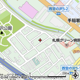 北海道札幌市手稲区西宮の沢５条2丁目5周辺の地図