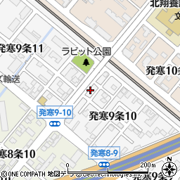 北海道札幌市西区発寒９条10丁目4周辺の地図