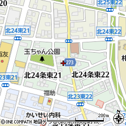 ツクイ札幌東周辺の地図