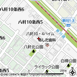 北海道札幌市西区八軒１０条西4丁目3周辺の地図