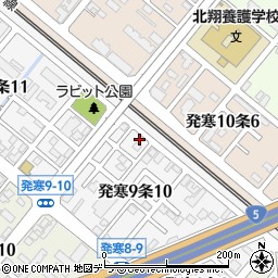 北海道札幌市西区発寒９条10丁目6周辺の地図