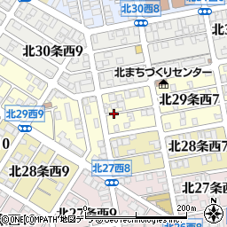 北海道札幌市北区北２９条西周辺の地図