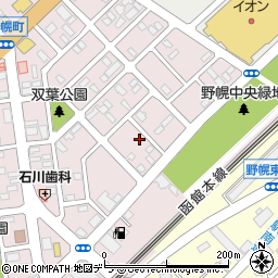 北海道江別市野幌町22-12周辺の地図