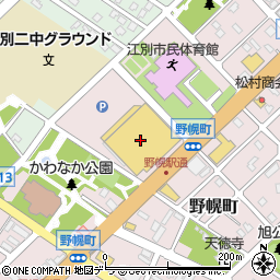 ハニーズ江別店周辺の地図
