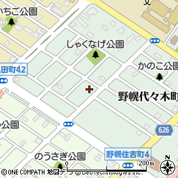 北海道江別市野幌代々木町73-4周辺の地図