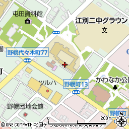 江別市立江別第二中学校周辺の地図