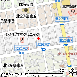 北海道札幌市東区北２６条東6丁目3周辺の地図
