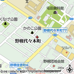 北海道江別市野幌代々木町61-18周辺の地図