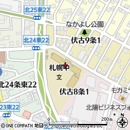 札幌市立札幌中学校周辺の地図