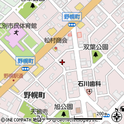 北海道江別市野幌町39-14周辺の地図