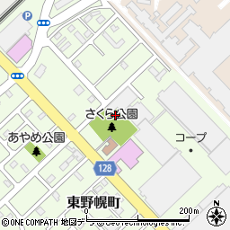 さくら公園トイレ周辺の地図