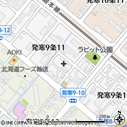 北海道札幌市西区発寒９条11丁目6周辺の地図