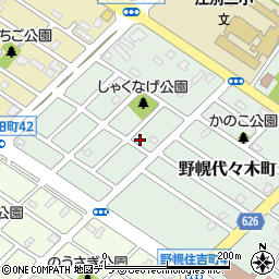 北海道江別市野幌代々木町64-10周辺の地図