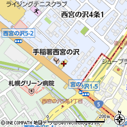シトロエン札幌西　サービスフロント周辺の地図
