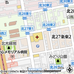 東光ストア　北栄店周辺の地図
