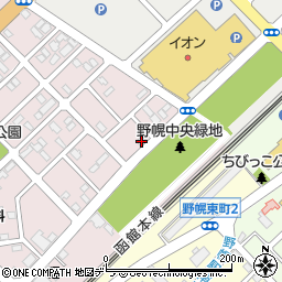 北海道江別市野幌町20-2周辺の地図