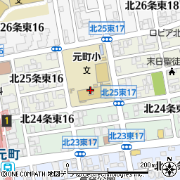 札幌市立元町小学校周辺の地図