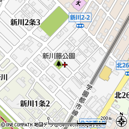 北海道札幌市北区新川２条2丁目周辺の地図