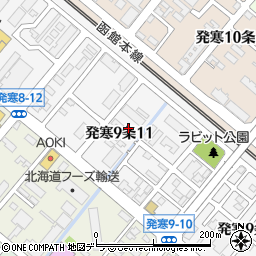 北海道札幌市西区発寒９条11丁目周辺の地図