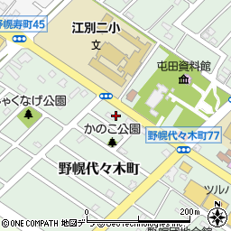 北海道江別市野幌代々木町59周辺の地図
